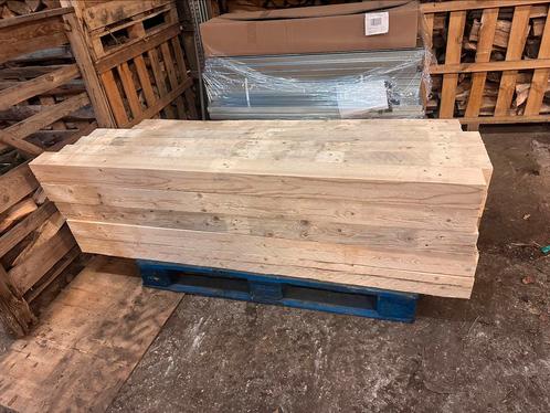 Grote partij vuren balken 10x10 bij 155 cm lang., Doe-het-zelf en Verbouw, Hout en Planken, Zo goed als nieuw, Balk, Vuren, Minder dan 200 cm