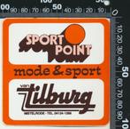 Sticker: Van Tilburg - Sport Point - Nistelrode (2), Verzamelen, Stickers, Ophalen of Verzenden, Zo goed als nieuw, Bedrijf of Vereniging