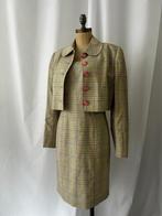 Vintage Frank Govers Jurk & Cropped Jasje Set – Maat S, Kostuum of Pak, Overige kleuren, Frank Govers, Ophalen of Verzenden