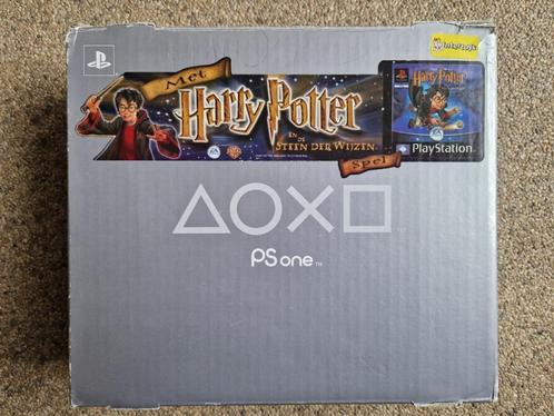 HARRY POTTER PSONE EDITIE, Spelcomputers en Games, Spelcomputers | Sony PlayStation 1, Gebruikt, Met 1 controller, Met games, Ophalen of Verzenden