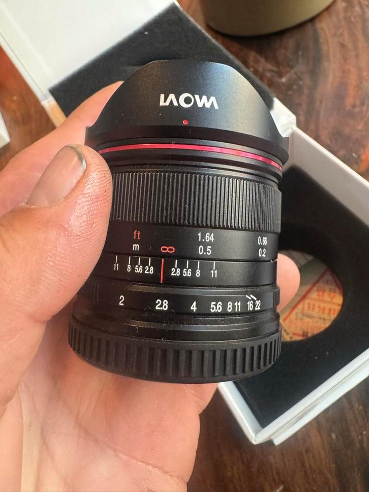 MFT Laowa 7.5mm F2.0 Compact Dreamer Fisheye Lens, Audio, Tv en Foto, Fotografie | Lenzen en Objectieven, Zo goed als nieuw, Groothoek Fisheye-lens