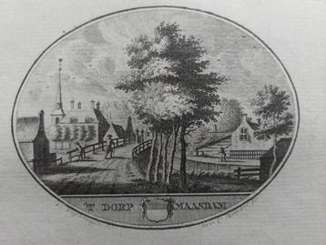 61 / Maasdam - Gravure uit 1793 door Oleffen & Bakker beschikbaar voor biedingen