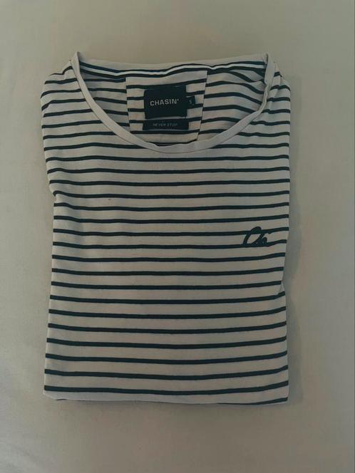 Chasin shirt gesreept zwart wit snel weg!, Kleding | Heren, T-shirts, Zo goed als nieuw, Maat 46 (S) of kleiner, Zwart, Ophalen of Verzenden