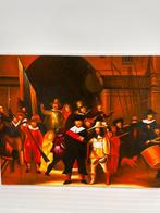 De Nachtwacht - Rebrandt - Handgeschilderd, Ophalen of Verzenden