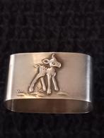 Jaren 60 kinder verzilverd bestek setje hertje, Ophalen of Verzenden, Gebruikt