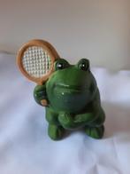 Kikker met tennisracket, Verzamelen, Beelden en Beeldjes, Ophalen of Verzenden, Dier, Zo goed als nieuw