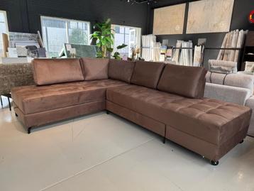 Velvet loungebank | slaapbank | Showroom Utrecht beschikbaar voor biedingen