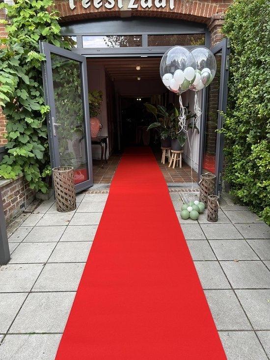 Rode Loper 2,5 Meter - Feestfabriek Groningen, Hobby en Vrije tijd, Feestartikelen, Zo goed als nieuw, Ophalen of Verzenden