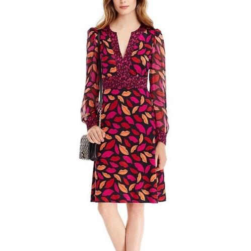 Diane von Furstenberg jurk, zijde, US8-NL38 Nieuw, kaartjes, Kleding | Dames, Jurken, Nieuw, Maat 38/40 (M), Knielengte, Verzenden