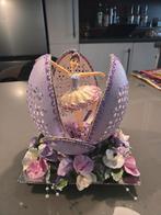 Kunstwerk van Struisvogel Ei - Roze/Lila/Paars, Ophalen