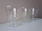 Glas cappucino 3 stuks dubbelwandig Riviera Maison hartje, Ophalen of Verzenden, Zo goed als nieuw, Overige typen