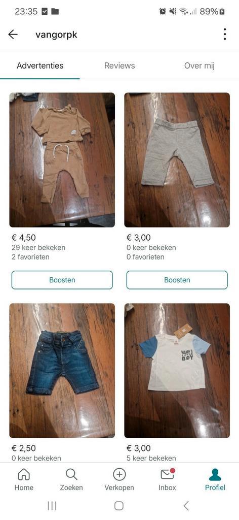 Babykleding dameskleding herenkleding, Kinderen en Baby's, Babykleding | Baby-kledingpakketten, Zo goed als nieuw, Ophalen of Verzenden