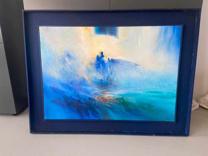 Schilderij Bob Tomanovic, Antiek en Kunst, Kunst | Schilderijen | Abstract, Ophalen