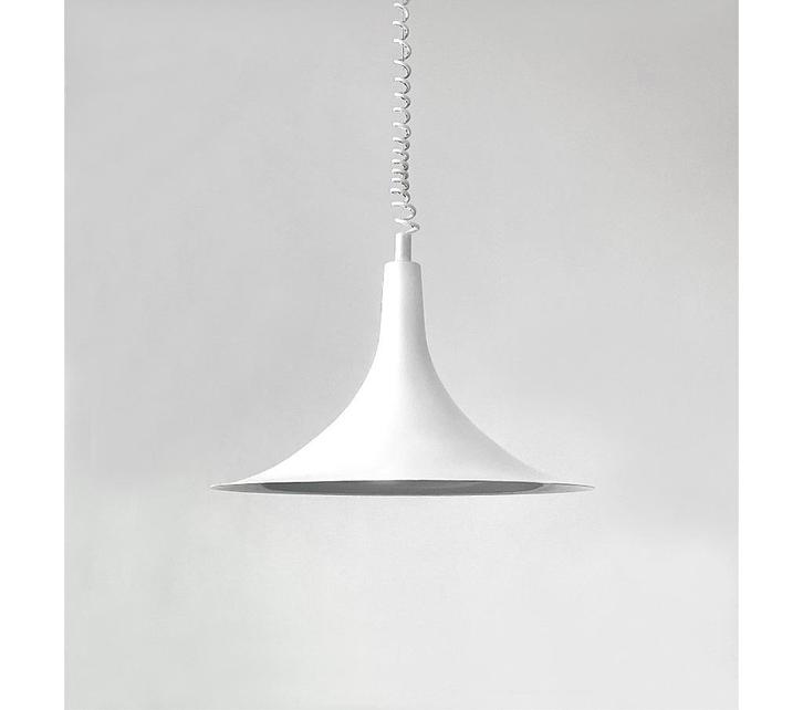 VINTAGE 1969 SPACE AGE MODERNIST LAMP HOOGTE VERSTELBAAR, Huis en Inrichting, Lampen | Plafondlampen, Gebruikt, Kunststof, Metaal