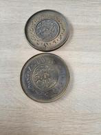 2  bronzen wijzerplaten, Antiek en Kunst, Antiek | Klokken, Ophalen of Verzenden