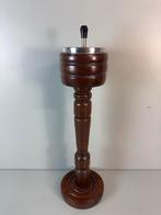 Vintage Mid Century Staande Houten Asbak, Gebruikt, ?, ?, ?