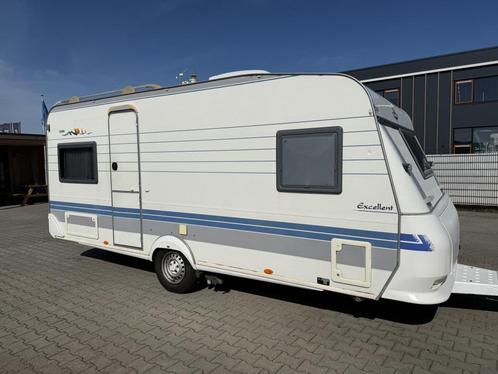 Hobby Excellent 495 UFE bouwjaar 2000 met voortent en luifel, Caravans en Kamperen, Caravans, Bedrijf, tot en met 4, 1000 - 1250 kg