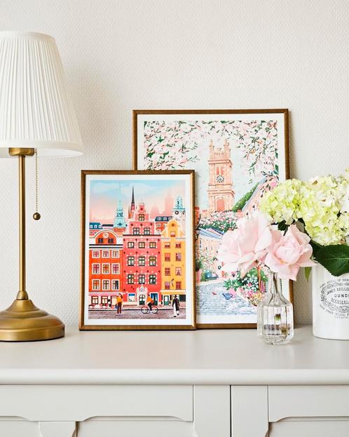 Simply Katy art print prent Stockholm op A4, Verzamelen, Foto's en Prenten, Nieuw, 1980 tot heden, Ophalen of Verzenden