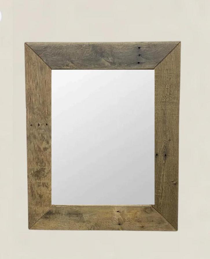 Barnwood Spiegel, Huis en Inrichting, Woonaccessoires | Spiegels, Nieuw, Minder dan 100 cm, Rechthoekig, Ophalen