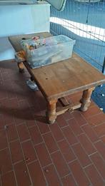 Houten Salontafel, 50 tot 100 cm, Rustiek, Tot twee personen, Rechthoekig