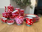 Oilily Servies voor 2 Personen (rood), Huis en Inrichting, Keuken | Servies, Ophalen, Zo goed als nieuw, Overige stijlen, Aardewerk