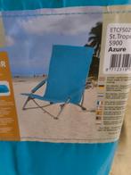 EuroTrail Strandstoel - St. Tropez Azure, Tuin en Terras, Tuinstoelen, Ophalen of Verzenden, Nieuw, Metaal, Inklapbaar