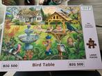 HOP puzzel Big 500 Bird Table, Ophalen of Verzenden, 500 t/m 1500 stukjes, Zo goed als nieuw, Legpuzzel