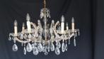 2 Rijk versierde 8 arms Maria Theresia kroonluchters, Ophalen, Zo goed als nieuw, Glas