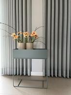 Ferm Living plant box in grijsgroen, Huis en Inrichting, 60 cm of meer, 55 tot 75 cm, Gebruikt, Rechthoekig