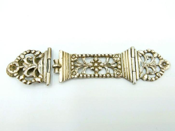 Zilveren bijbelslot, J.M van Kempen, Utrecht, 1819, Antiek en Kunst, Antiek | Goud en Zilver, Zilver, Verzenden