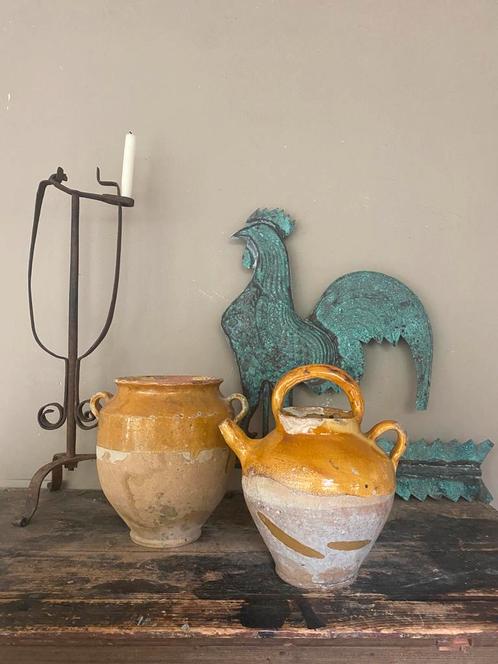 Antiek Franse confit pot, kruik, Antiek en Kunst, Antiek | Woonaccessoires, Ophalen of Verzenden