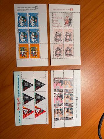 Kinderpostzegels 1980-1990, complete verzameling beschikbaar voor biedingen