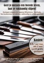 Ook zo’n hekel aan botte messen?, Ophalen of Verzenden, Nieuw, Overige materialen