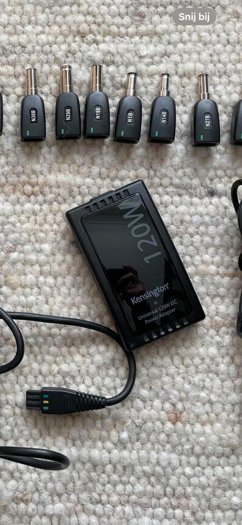 KENSINGTON 120W DC AUTO POWER ADAPTER Diverse Laptops, Computers en Software, Laptop-opladers, Zo goed als nieuw, Ophalen of Verzenden
