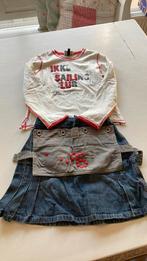 leuk setje shirt met rokje in maat 122, Ophalen of Verzenden, Gebruikt, Meisje, Jurk of Rok