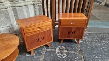 Vintage Palisander Nachtkastjes - Set van 2 beschikbaar voor biedingen