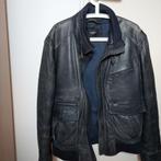 Arma Heren jas leer blauw motor jack maat 52 L  xl, Ophalen of Verzenden, Zo goed als nieuw, Maat 52/54 (L), Blauw