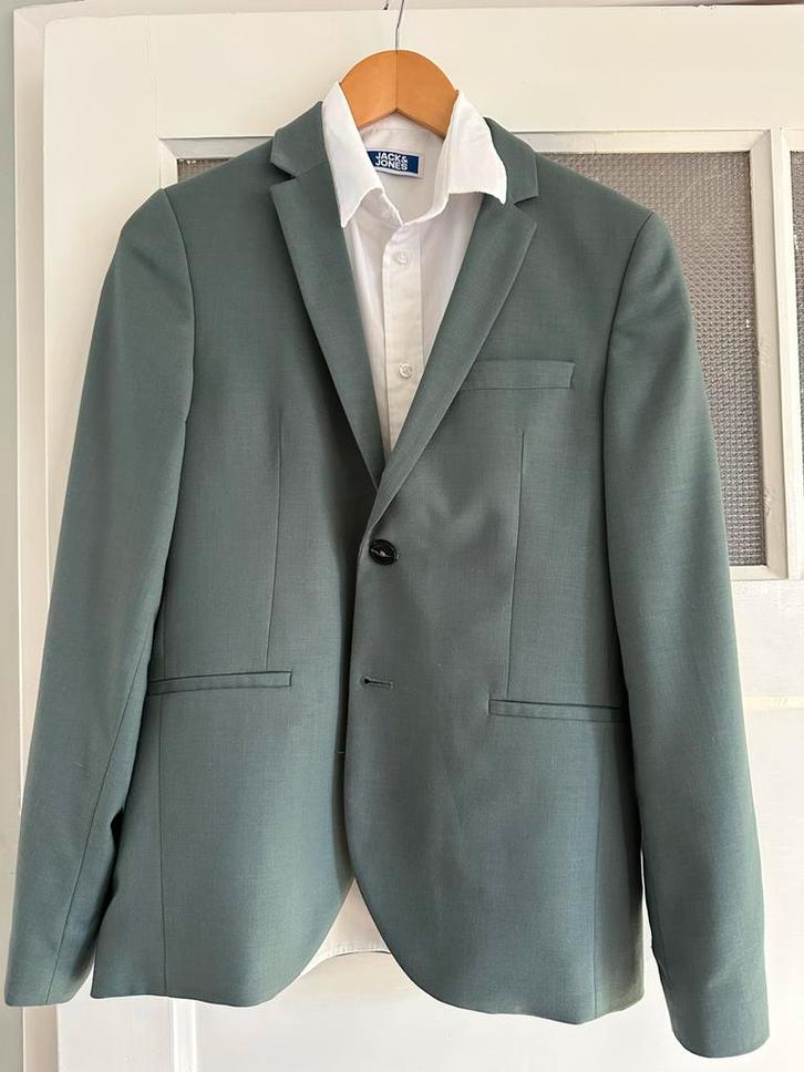 Jack & Jones pak groen maat 164 - valt klein, Kinderen en Baby's, Kinderkleding | Maat 158, Zo goed als nieuw, Jongen, Overige typen