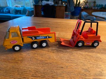 Tonka vrachtwagen en heftruck 