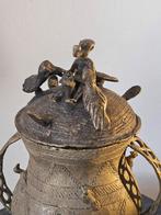 Ashanti Gouden Pot met Vogels, Antiek en Kunst, Antiek | Koper en Brons, Ophalen of Verzenden, Brons