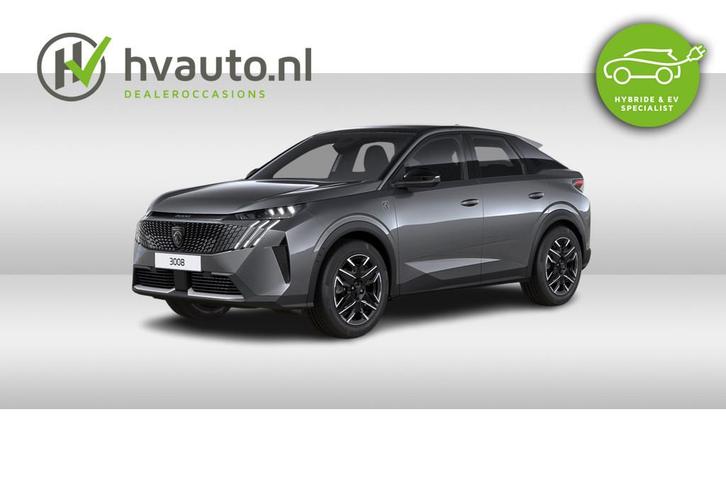 Peugeot 3008 1.2 HYBRID 136PK GT E-DCS6 | Achterklep Elektri, Auto's, Peugeot, Bedrijf, Te koop, ABS, Achteruitrijcamera, Adaptive Cruise Control