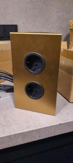 2 stuks Gouden Energiezuil 2ST200mm, Doe-het-zelf en Verbouw, Ophalen of Verzenden, Nieuw, Stopcontact