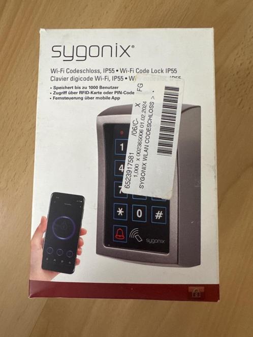 Sygonix SY‑4730012 Wi‑Fi Codeslot IP55 | RFID, PIN, App, Doe-het-zelf en Verbouw, Hang- en Sluitwerk, Nieuw, Rvs, Ophalen of Verzenden