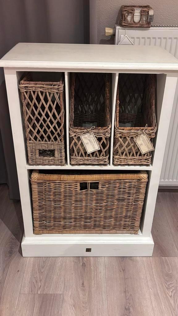 Riviera Maison Bureau Kastje met Manden, Huis en Inrichting, Kasten | Overige, Gebruikt, Ophalen of Verzenden