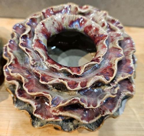 Des Pots vaasje of waxinelichthouder, Huis en Inrichting, Woonaccessoires | Vazen, Gebruikt, Minder dan 50 cm, Aardewerk of Porselein