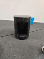 Ronde Zwarte Bijzettafel 47 cm - ø 35cm, Minder dan 45 cm, Minder dan 55 cm, Rond, Ophalen of Verzenden