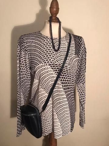 DESIGNERS REMIX CHARLOTTE ESKILDSEN BLOUSE BLACK/ GREY/WHITE