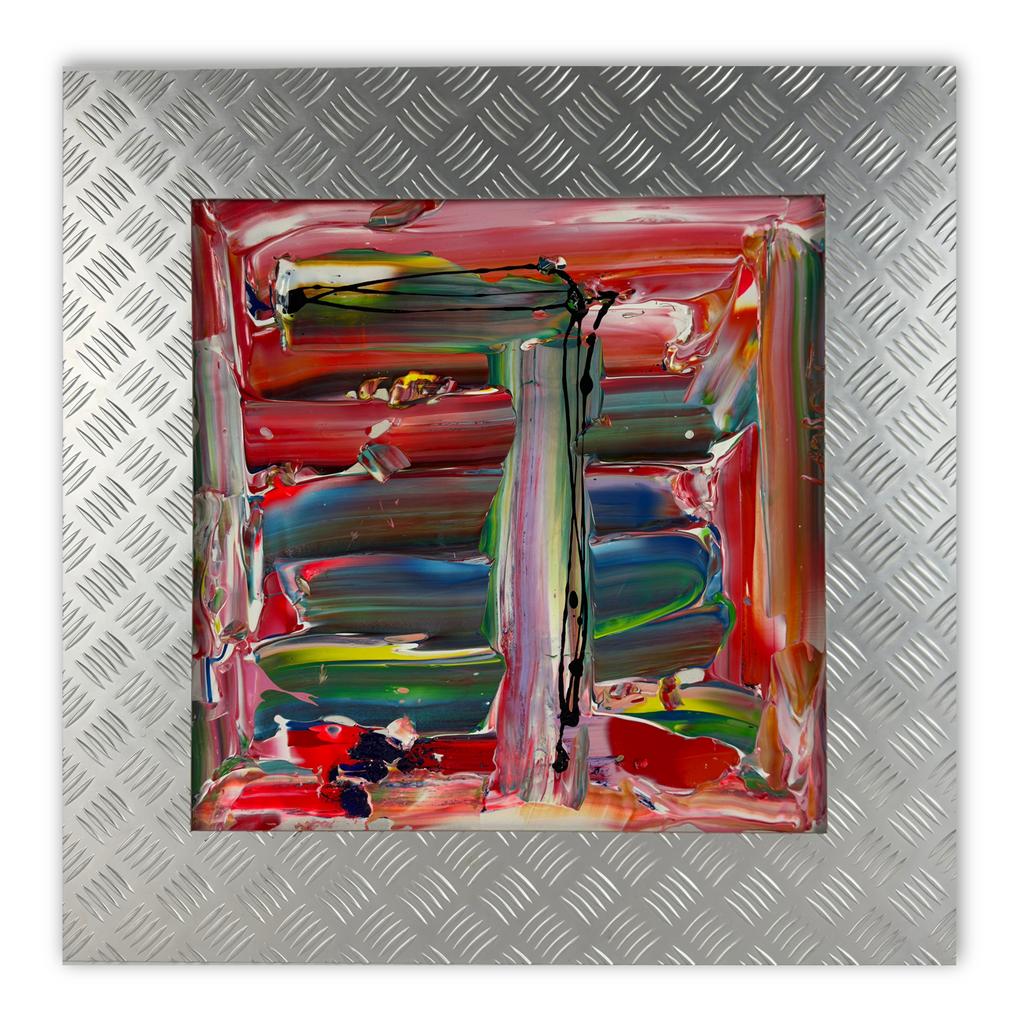 Uniek schilderij van LamBert - 70 x 70, Ophalen of Verzenden