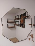 8 hoekige spiegel 80 x 80 cm met goudkleurige rand, Huis en Inrichting, Woonaccessoires | Spiegels, Ophalen, Zo goed als nieuw