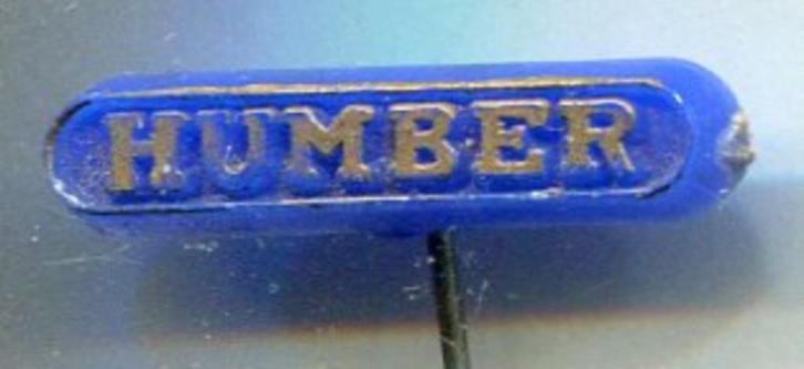 Humber goud op blauw plastic auto speldje ( B_164 ), Verzamelen, Speldjes, Pins en Buttons, Nieuw, Speldje of Pin, Transport, Verzenden